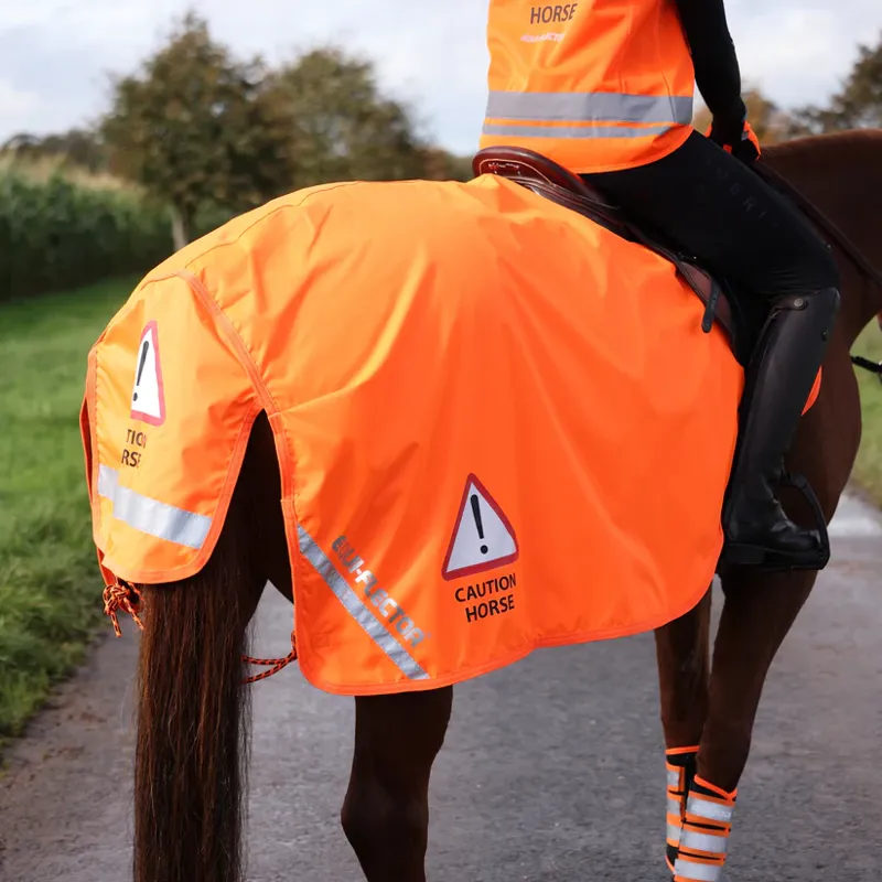 EQUI-FLECTOR Waterproof Exercise Sheet in Orange-3