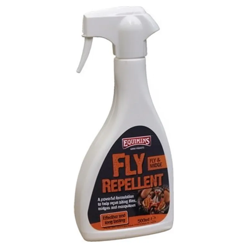 Equimins Fly and Midge Repellent Spray 500ml - White