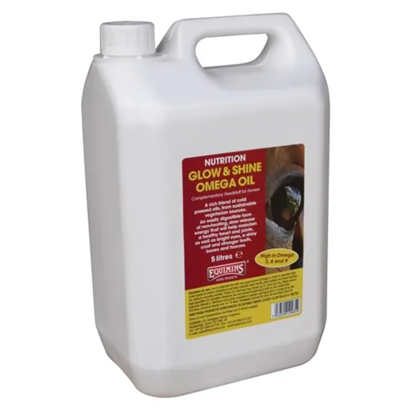 Equimins Glow and Shine Omega Oil 5 Litres