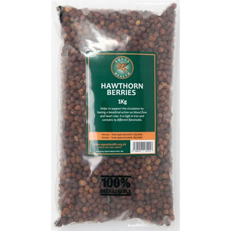 Equus Health Hawthorn Berries 1kg - WEB EXCLUSIVE