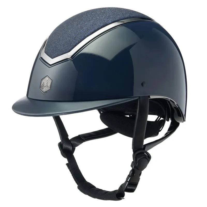EQX by Charles Owen Kylo Helmet Standard Peak in Navy Gloss