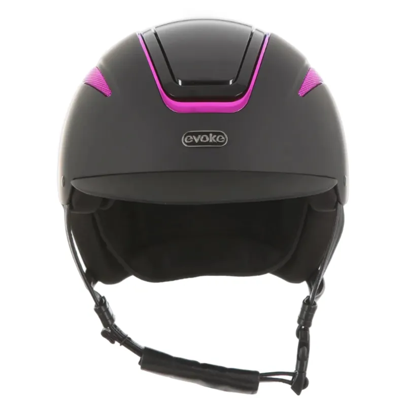 Evoke Callisto Classic Peak Limited Edition Galaxy Riding Hat in Black