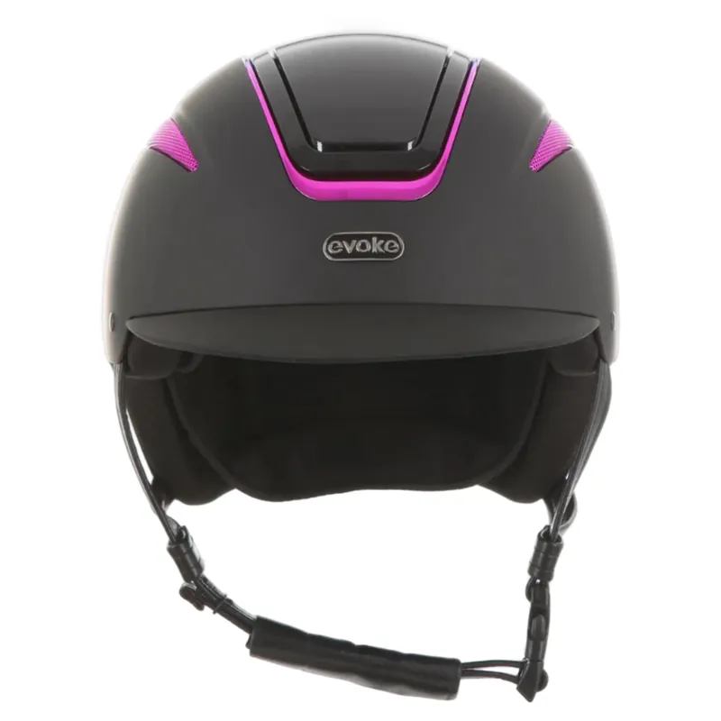 Evoke Callisto Classic Peak Limited Edition Galaxy Riding Hat in Black