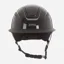 Evoke Callisto Wide Peak Riding Hat in Black Metallic and Gunmetal