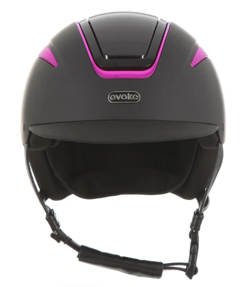 evoke Callisto Classic Peak Galaxy Riding Hat in Black