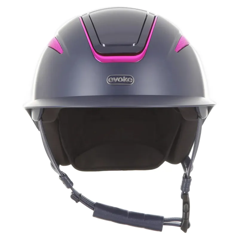 Evoke Callisto Wide Peak Limited Edition Galaxy Riding Hat in Navy