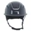 Evoke Callisto Wide Peak Riding Hat in Navy Metallic with Chrome