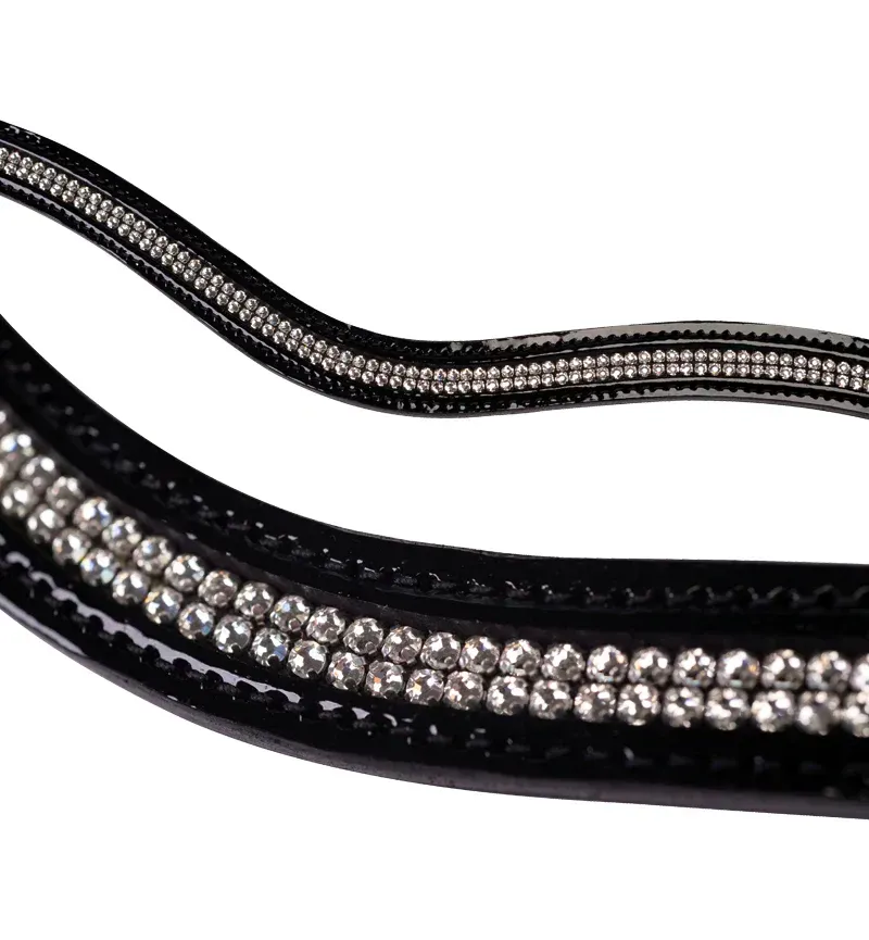 Fairfax Complete Snaffle Bridle with Patent Cavesson Noseband in Black-3