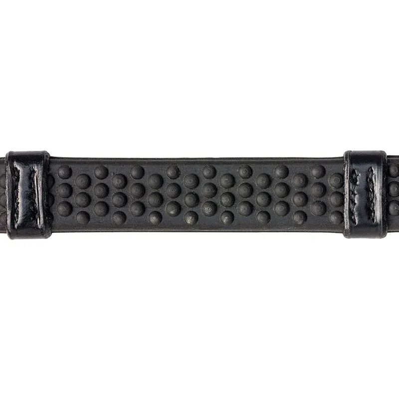 Fairfax Continental Rubber Reins in Black-2