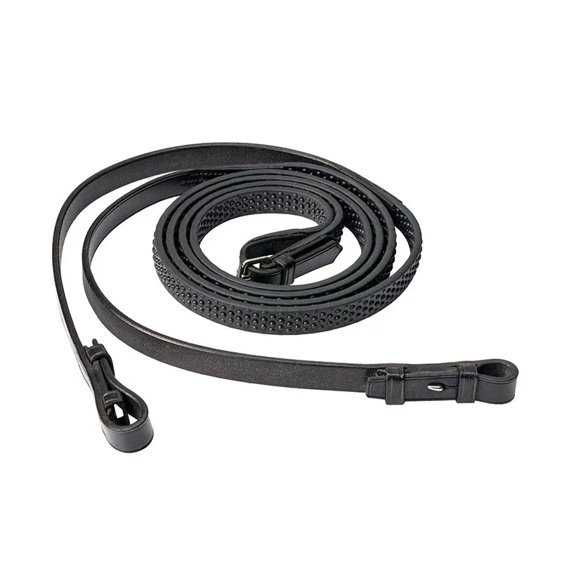 Fairfax Rubber Reins in Black