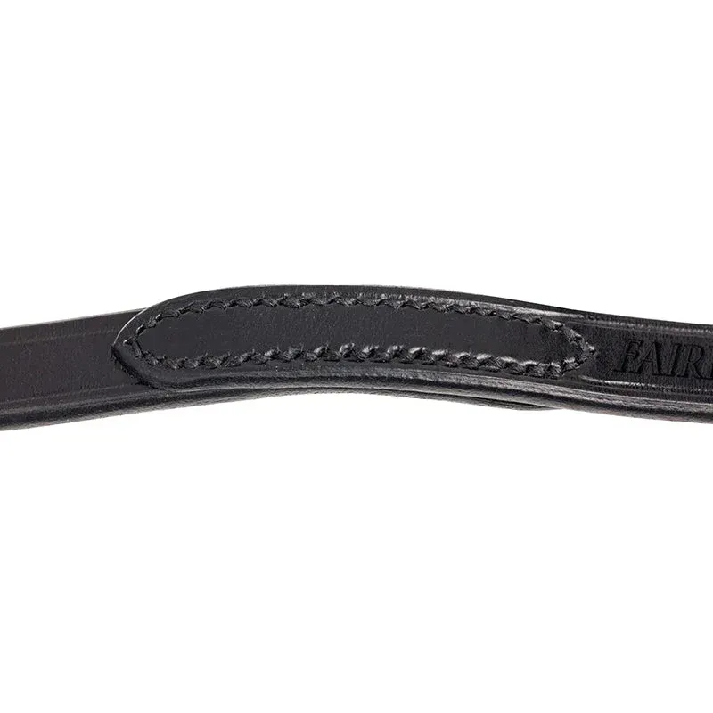 Fairfax Weymouth Plain Leather Rein in Black-3