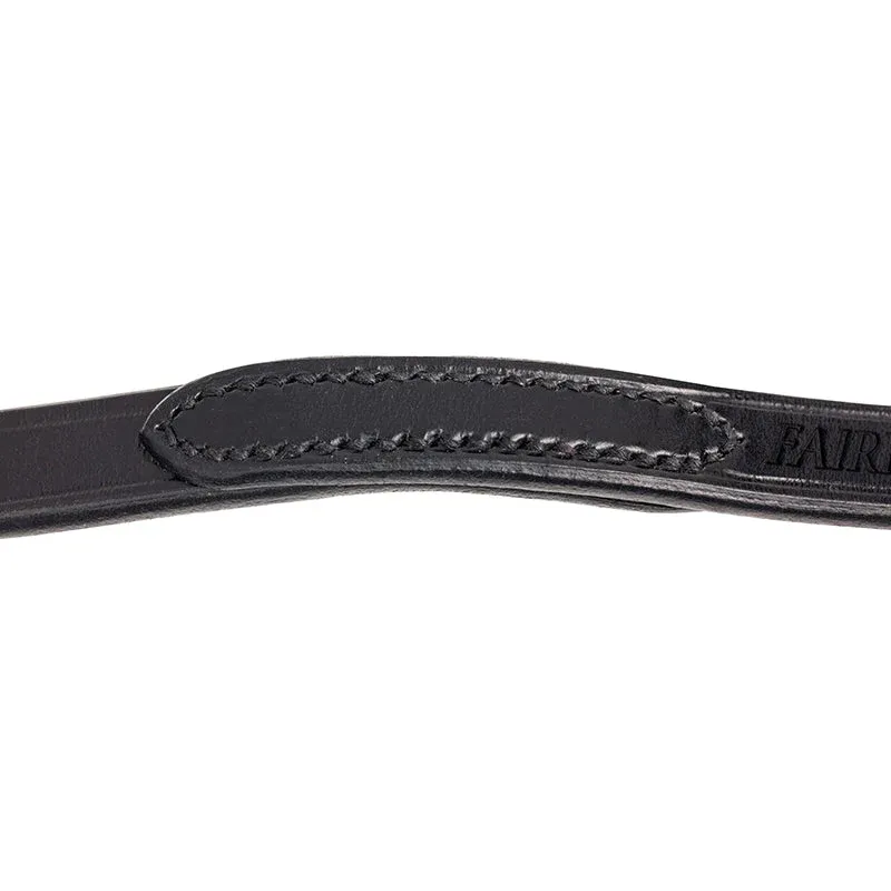 Fairfax Weymouth Plain Leather Rein in Black-2