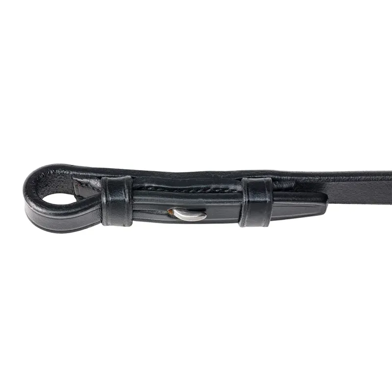 Fairfax Weymouth Plain Leather Rein in Black-5