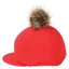 Hy Equestrian Hat Silk with Pom Pom in Red - WEB EXCLUSIVE