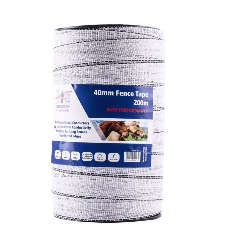 Fenceman High Performance Tape 40mm 200m in White
