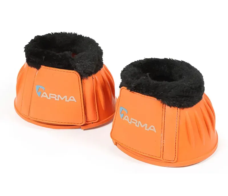 ARMA Fleece Over Reach Boots in Orange