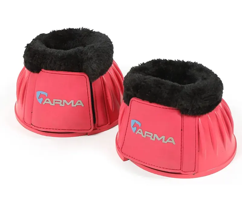 ARMA Fleece Over Reach Boots in Pink