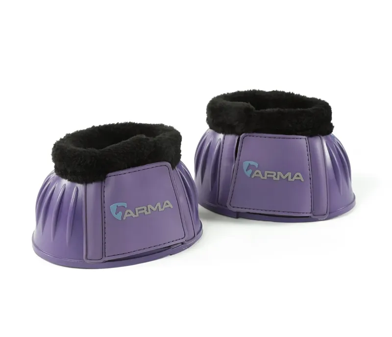 ARMA Fleece Over Reach Boots in Purple