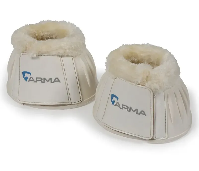 ARMA Fleece Over Reach Boots in White