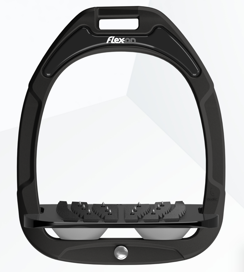 Flex-On Green Composite 2 Stirrups Inclined in Black/Black/Grey