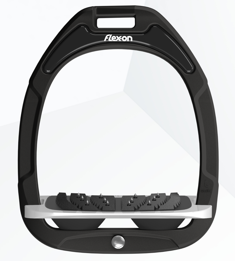 Flex-On Green Composite 2 Stirrups Inclined in Black/Grey/Black