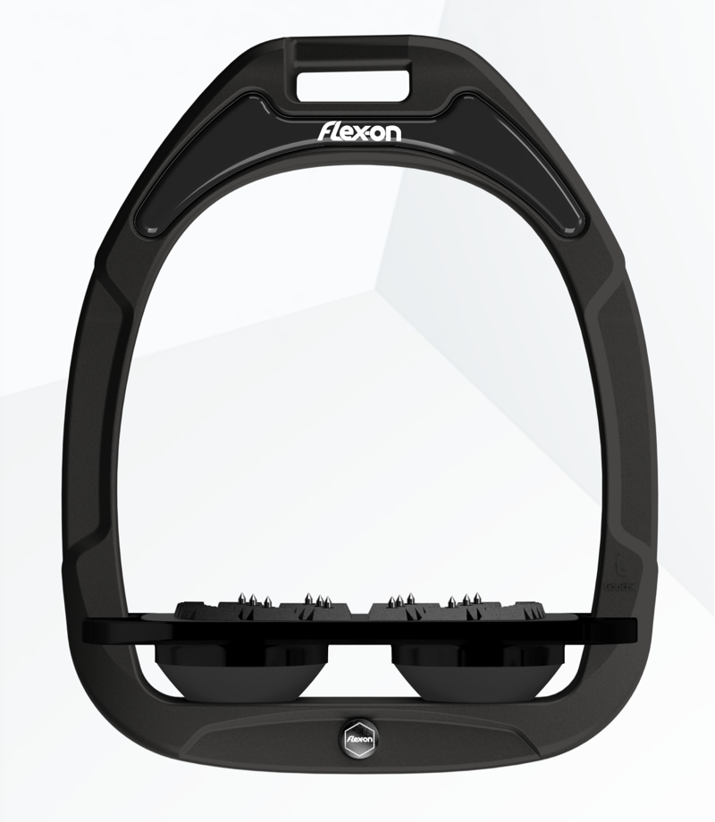 Flex-on Green Composite 2 Stirrups Flat in Black/Black/Black