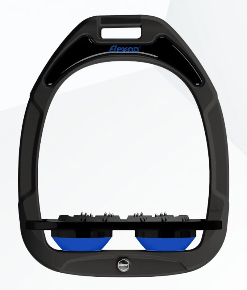 Flex-on Green Composite 2 Stirrups Flat in Black/Black/Dark Blue