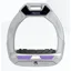 Flex-on Safe-on Junior Stirrups in Grey/Grey/Fresh Lila