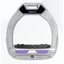 Flex-on Safe-on Junior Stirrups in Grey/Grey/Fresh Lila
