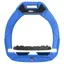 Flex-on Safe-on Junior Stirrups in Blue/White/Dark Blue