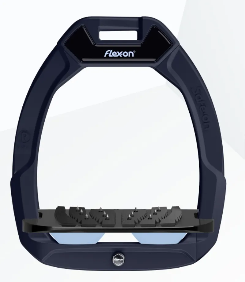 Flex-On Safe-On Stirrups Inclined in Navy/Black/Glacier Blue