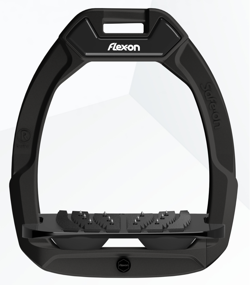 Flex-On Safe-On Stirrups Inclined in Black/Black/Black