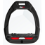 Flex-On Safe-On Stirrups Inclined in Black/Black/Red