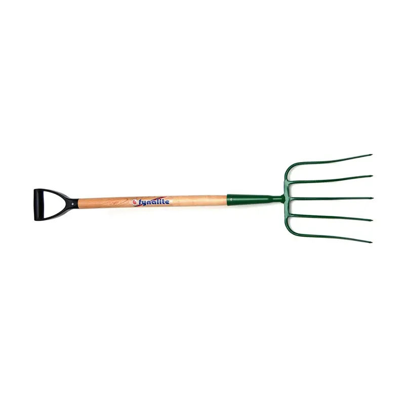 Fyna-Lite Ash Handle Manure Fork 5 Prong with D Handle