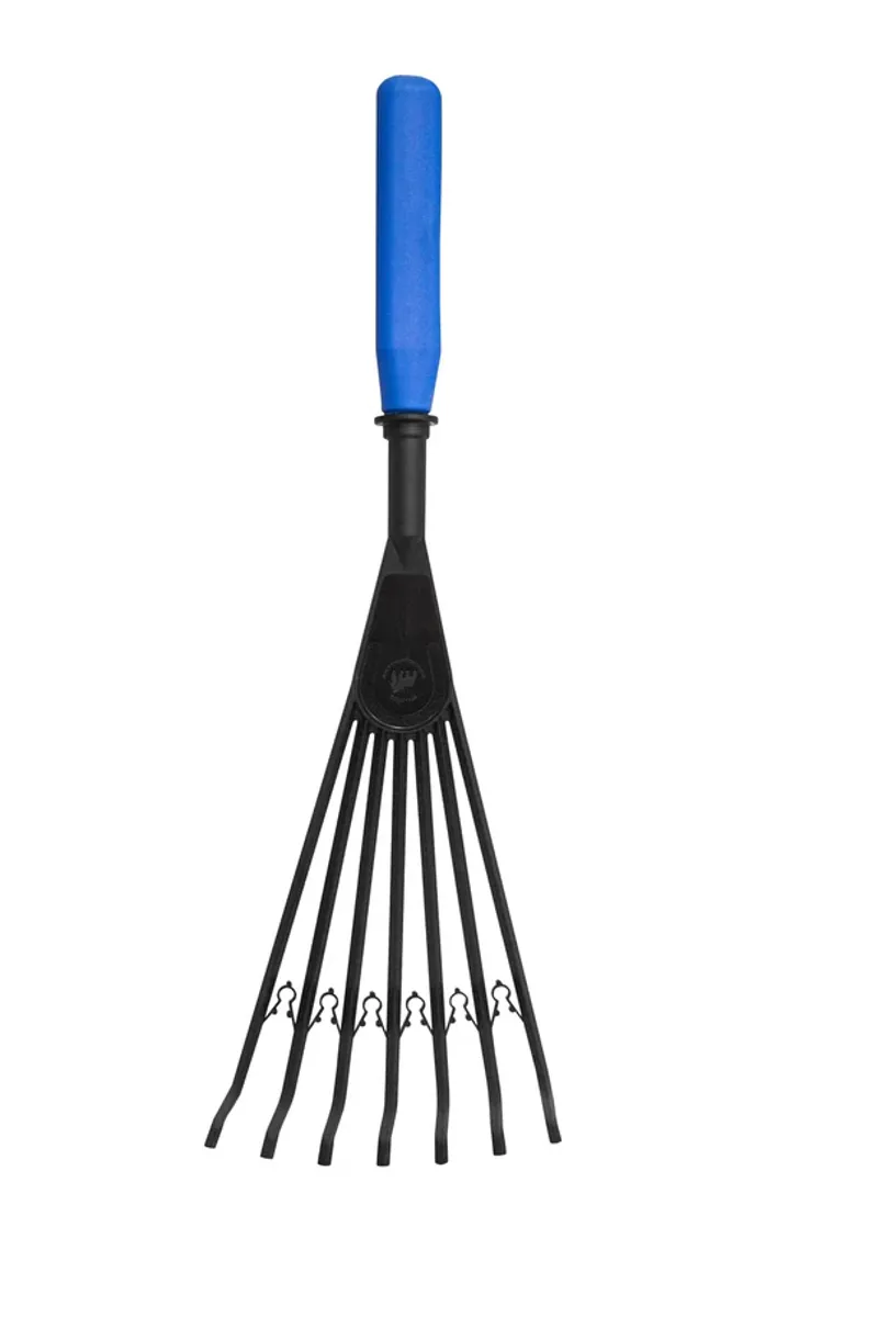 Red Gorilla Short Plastic Rake in Blue
