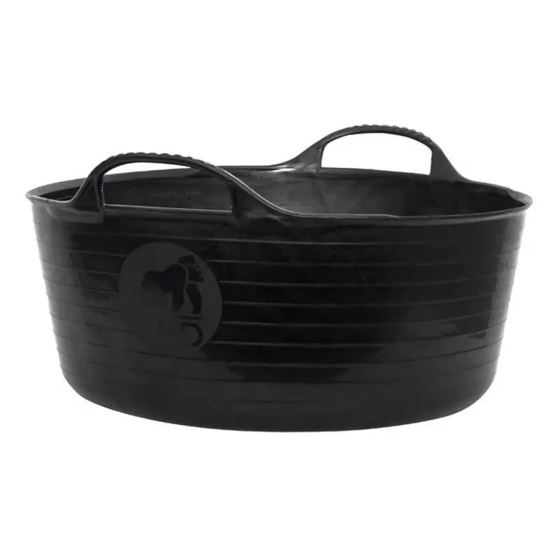 Red Gorilla Tub Flexi Small Shallow 15 Litres in Black