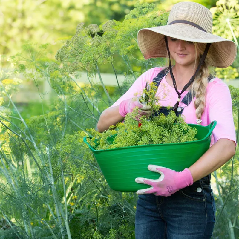 Red Gorilla Tub Flexi Small Shallow 15 Litres in Green-1