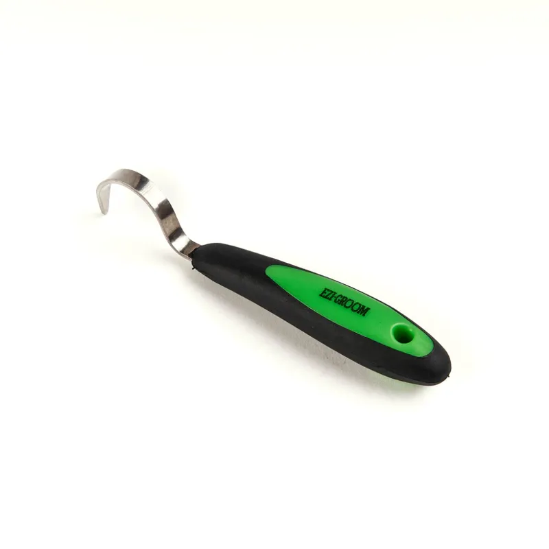Shires EZI-GROOM Grip Hoof Pick in Lime
