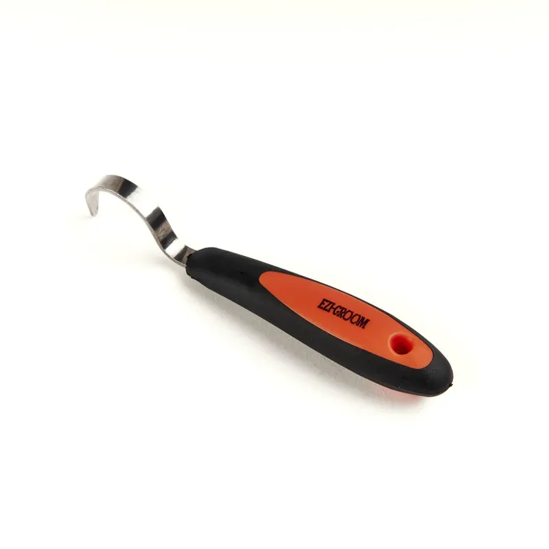 Shires EZI-GROOM Grip Hoof Pick in Orange