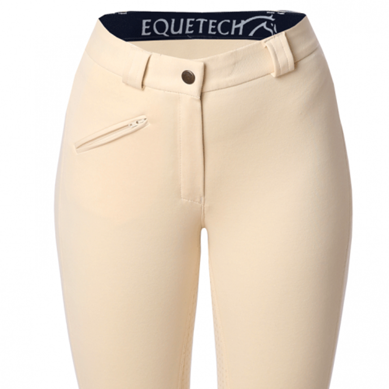 Equetech Grip Seat Breeches Ladies in Champagne-3