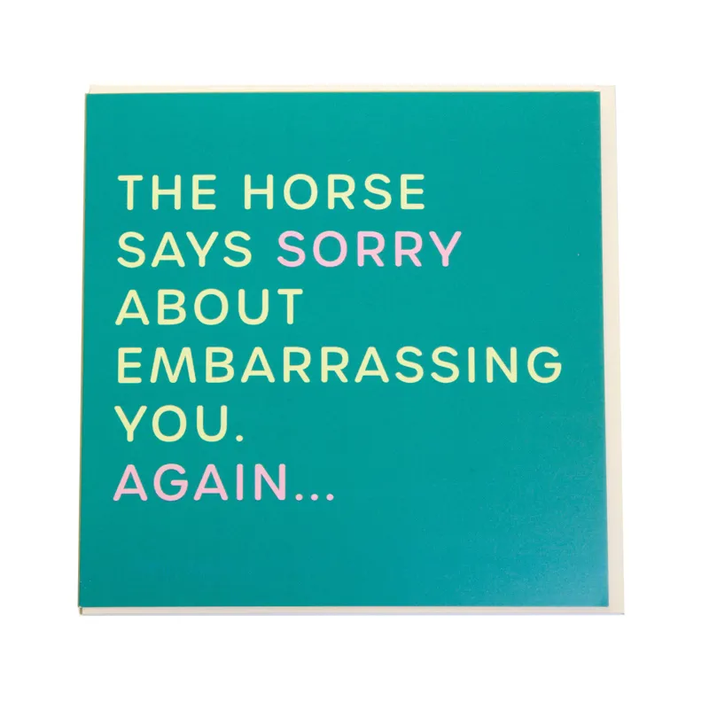 Gubblecote Greetings Card - Embarassing You Again