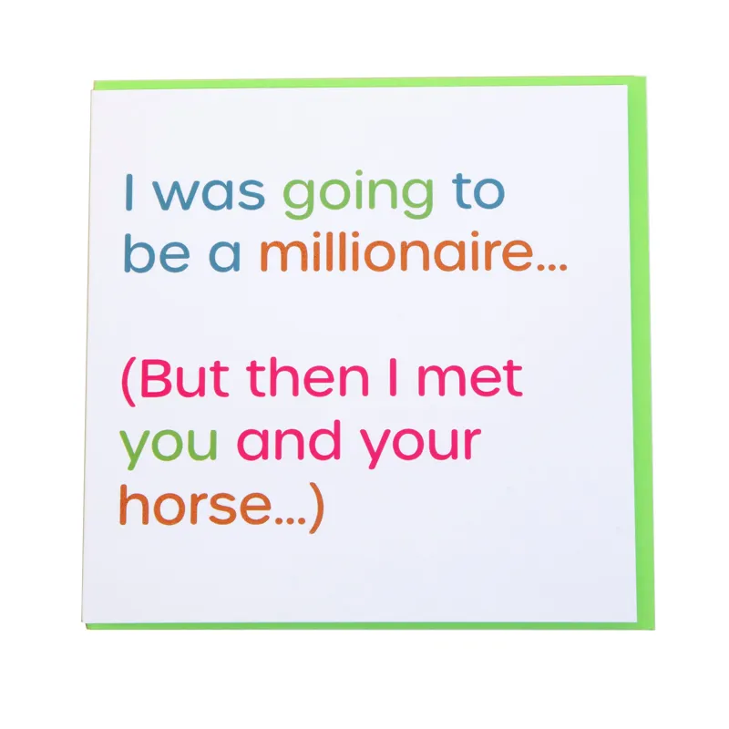 Gubblecote Greetings Card - I was going to be a millionaire
