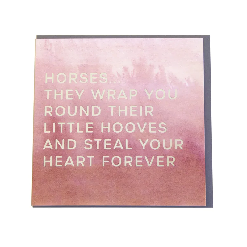 Gubblecote Greetings Card - Little hooves