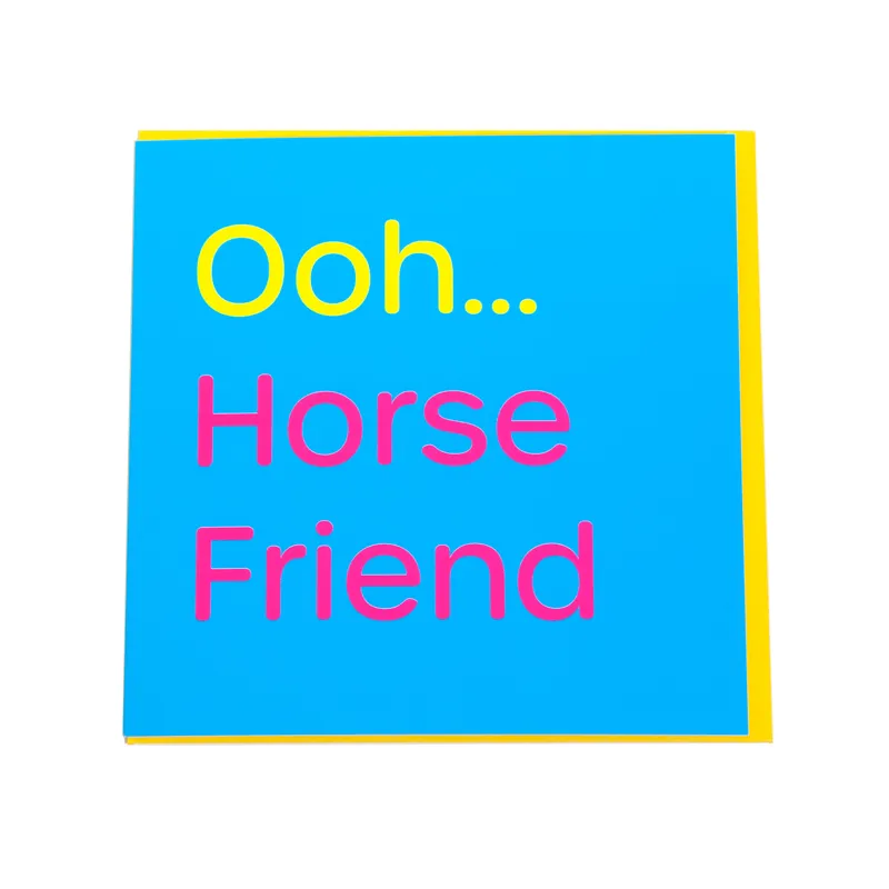 Gubblecote Greetings Card - Horse Friend