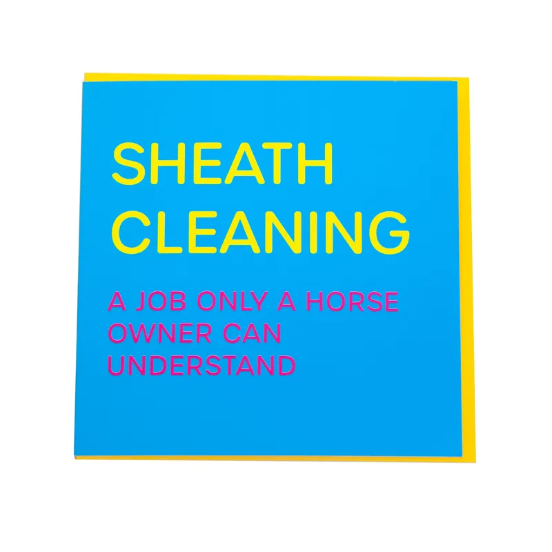 Gubblecote Greetings Card - Sheath Cleaning