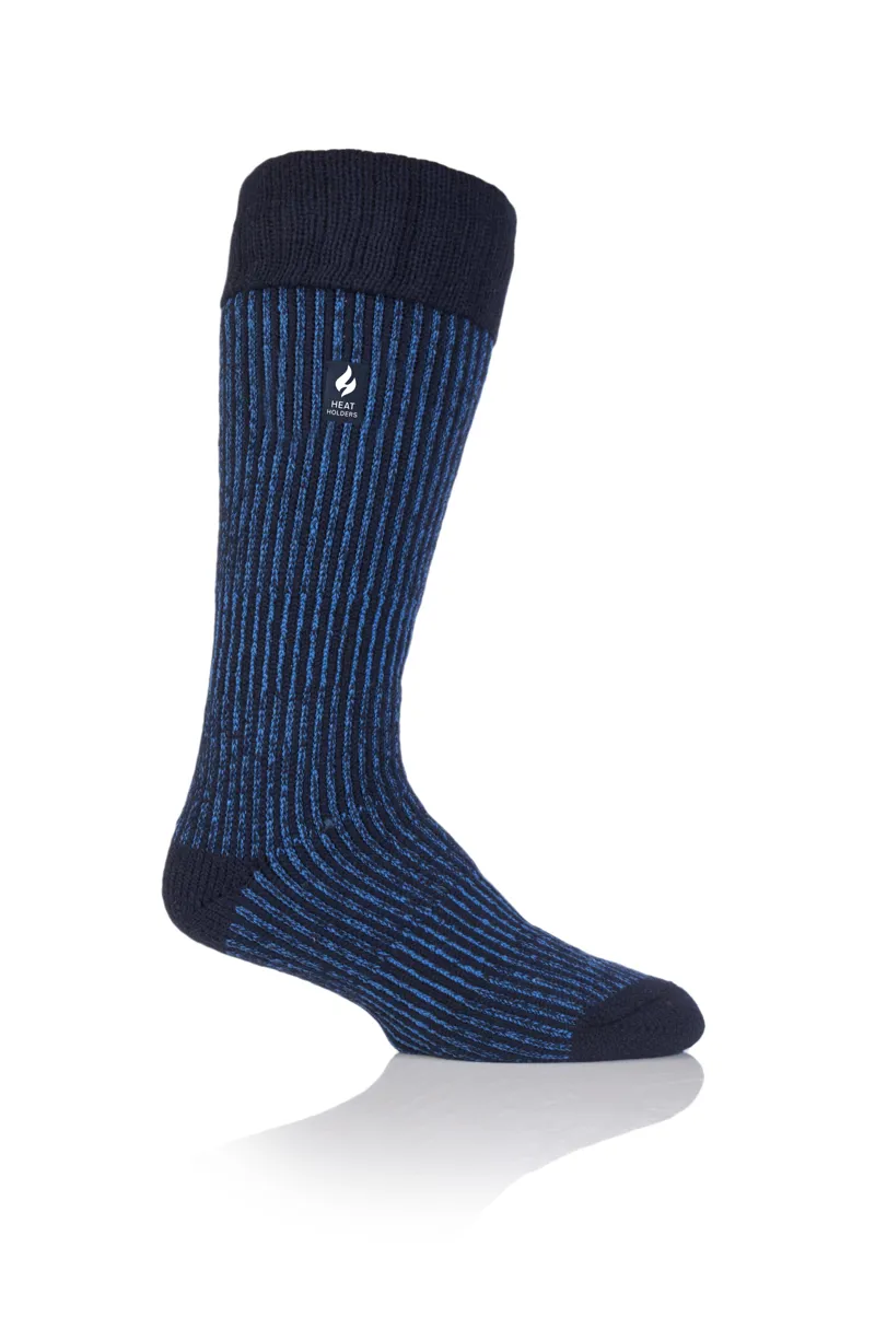 Heat Holders Buzzard Boot Socks Mens in Navy