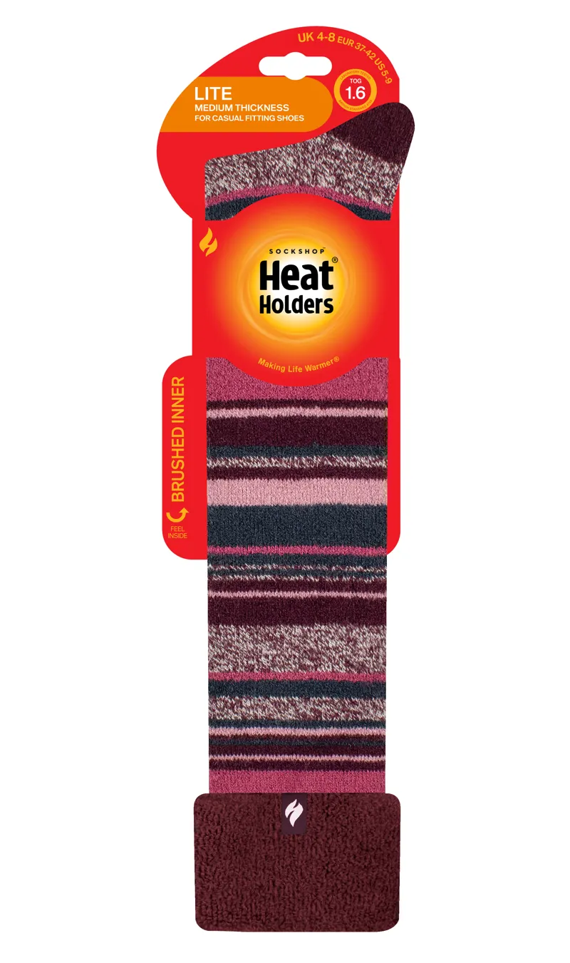 Heat Holders Lite Wellington Boot Socks in Cabernet-1