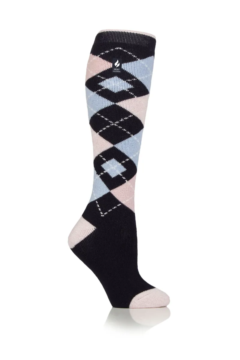 Heat Holders Hexham Argyle Long Socks Ladies in Navy