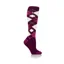 Heat Holders Melton Argyle Long Socks Ladies in Deep Fucshia