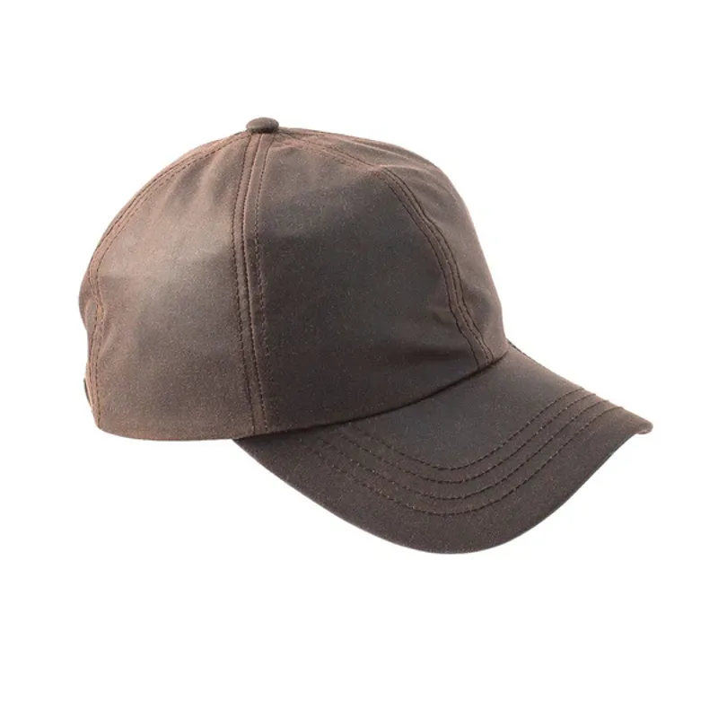 Heather Hats Darley Wax Baseball Cap in Brown